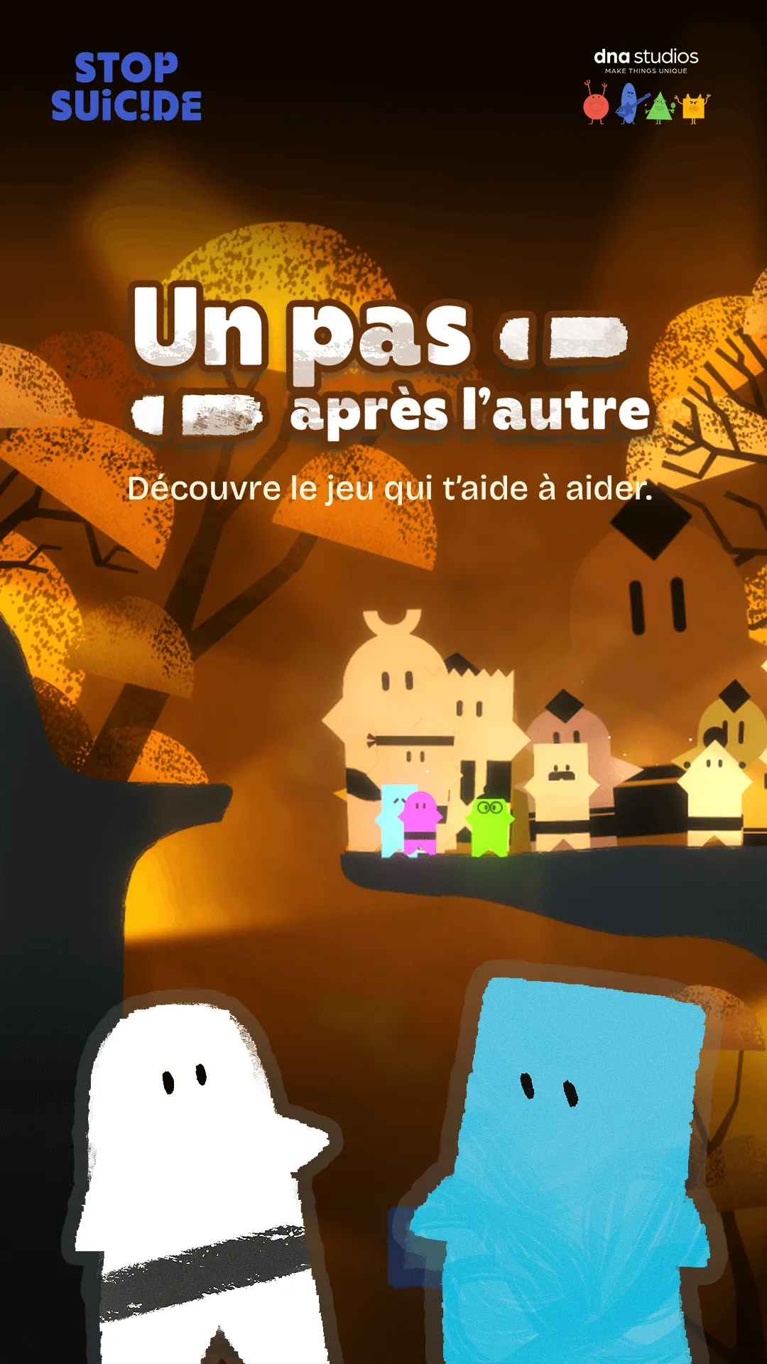 Images from the serious video game “One Step at a Time”, created for StopSuicide by DNA Studios, a Swiss company specializing in video games and digital learning 01