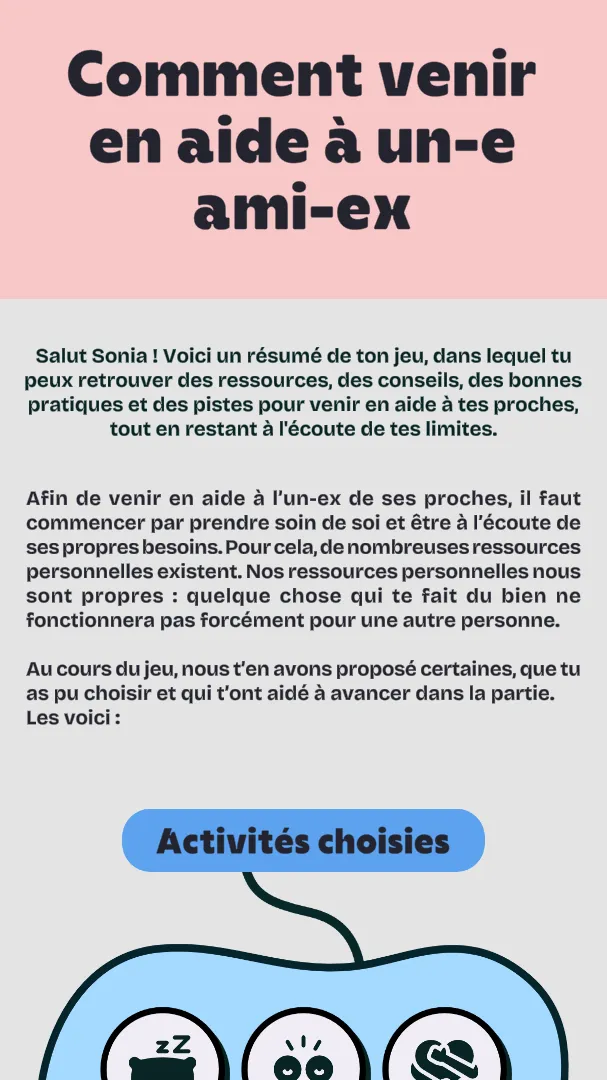 Images from the serious video game “One Step at a Time”, created for StopSuicide by DNA Studios, a Swiss company specializing in video games and digital learning 08