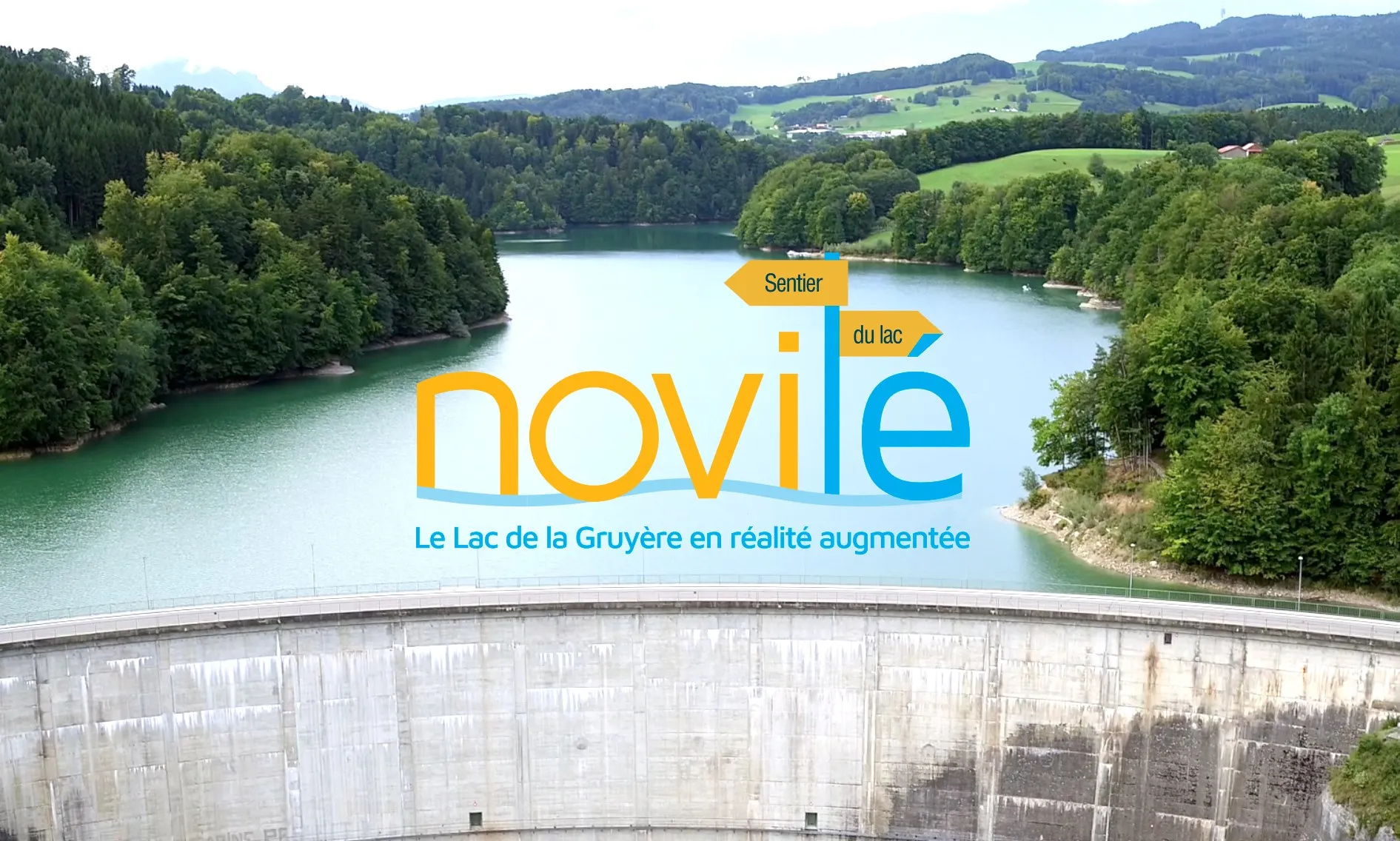 Images du sentier ludique et didactique Novilé et de son application avec contenus en réalité augmentée réalisés par entreprise fribourgeoise animation touristique DNA 03